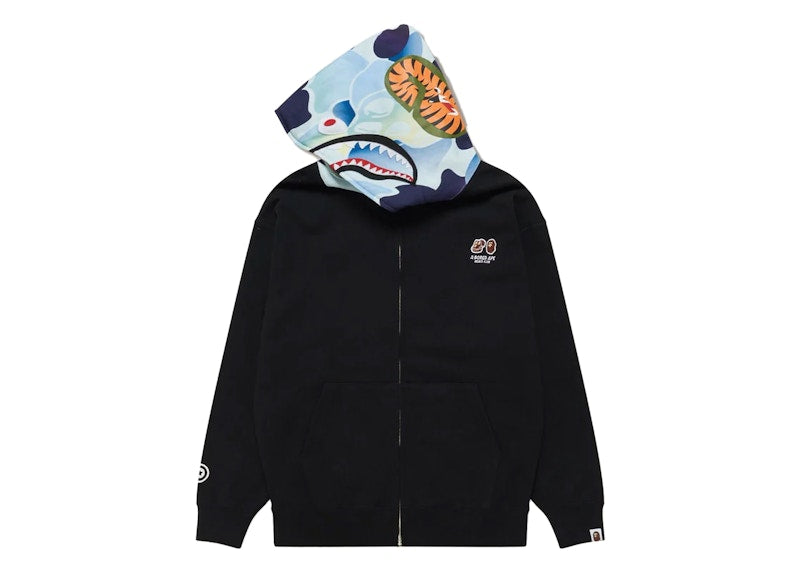 BAPE x BAYC Shark Full Zip Hoodie Black