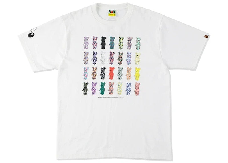 BAPE x BE@RBRICK 28th Anniversary Tee White