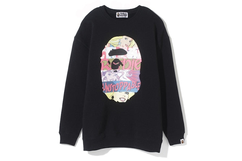 BAPE x Barbie Ape Head Oversized Crewneck Black