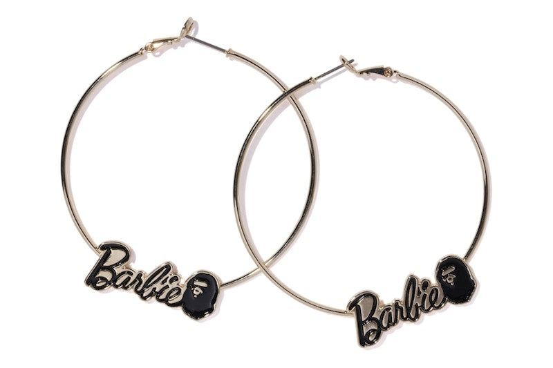 BAPE x Barbie Hoops Gold