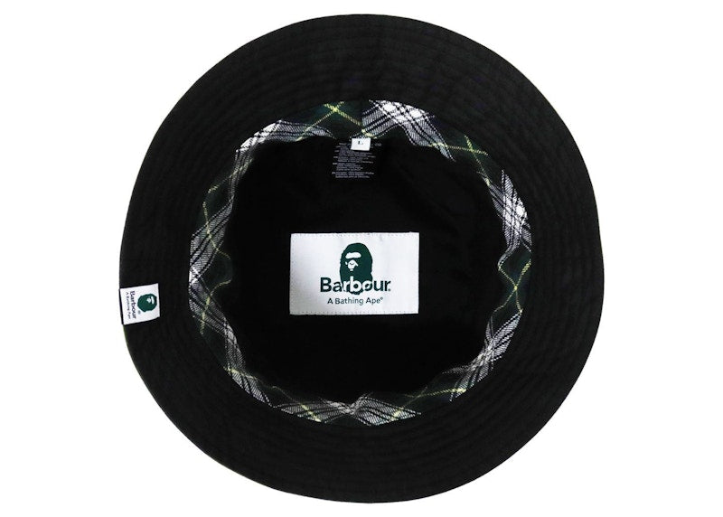 BAPE x Barbour Camo Bucket Hat Green