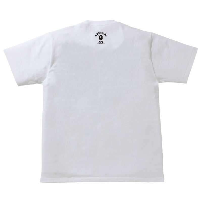 BAPE x Bearbrick Camo Bear Busy Works Tee White Black