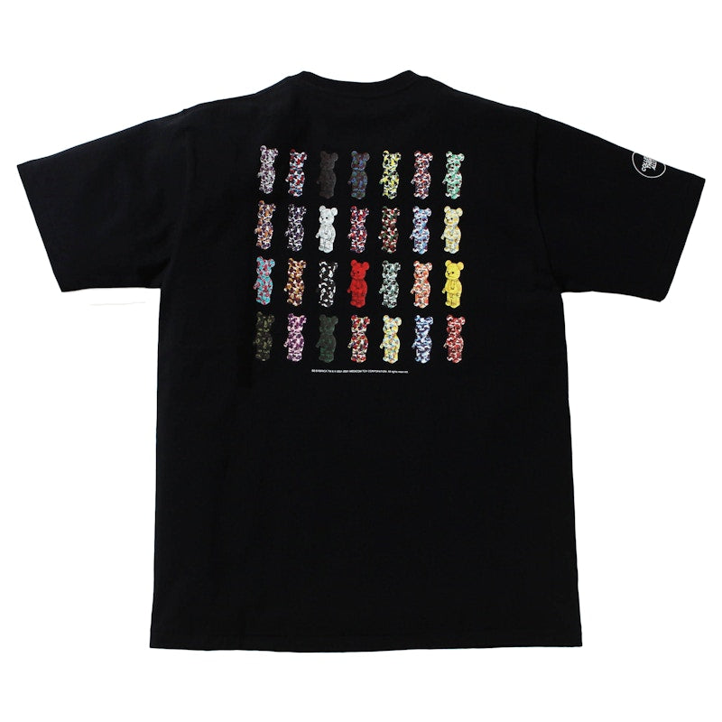 BAPE x Bearbrick Camo Bear Tee Black