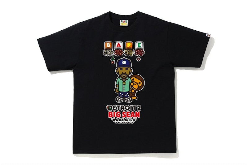 BAPE x Big Sean Detroit 2 Baby Milo Tee Black