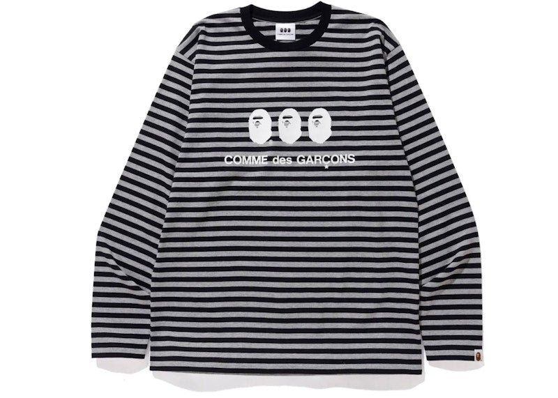 BAPE x CDG Osaka L/S Tee Black/White
