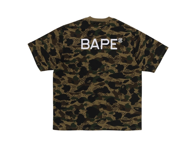BAPE x CLOT Camo T-Shirt Olive