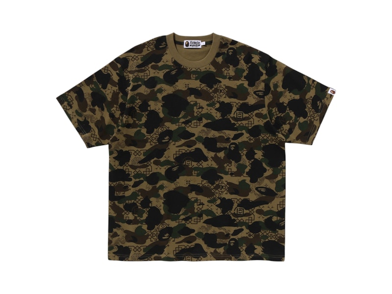 BAPE x CLOT Camo T-Shirt Olive