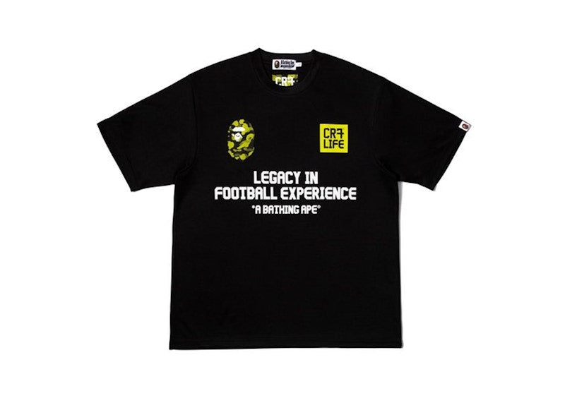 BAPE x CR7Life Ronaldo 7 T-shirt Black