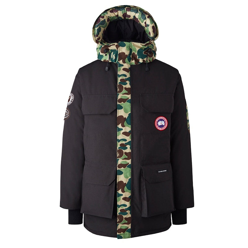 BAPE x Canada Goose x Concepts Expedition Jacket Black/ABC Camo