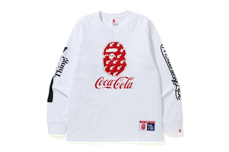 BAPE x Coca Cola L/S Tee White