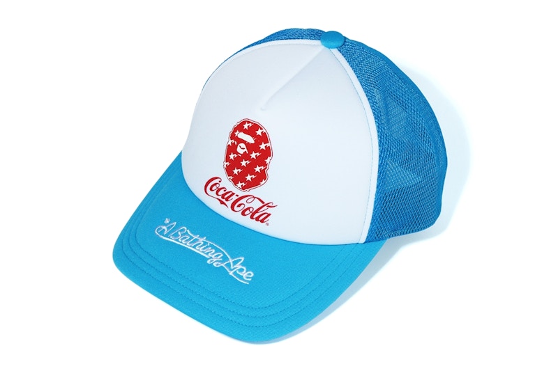 BAPE x Coca Cola Mesh Cap Blue