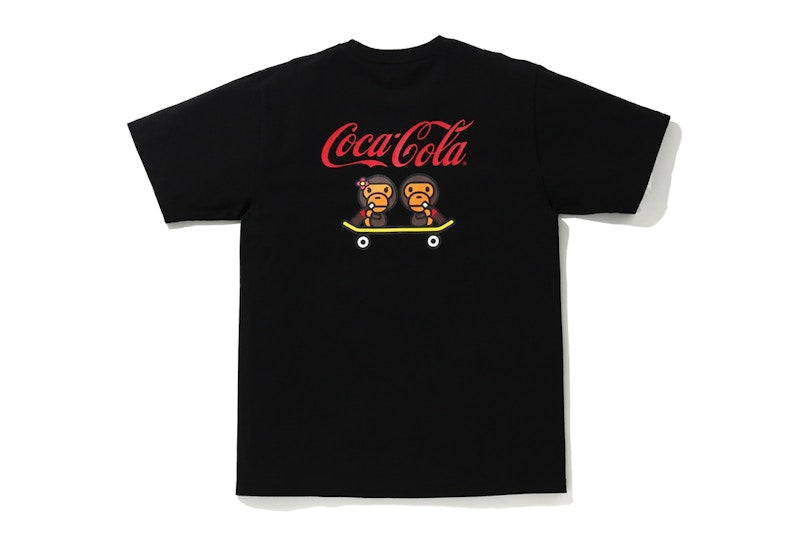 BAPE x Coca Cola Milo Skateboarding Tee Black