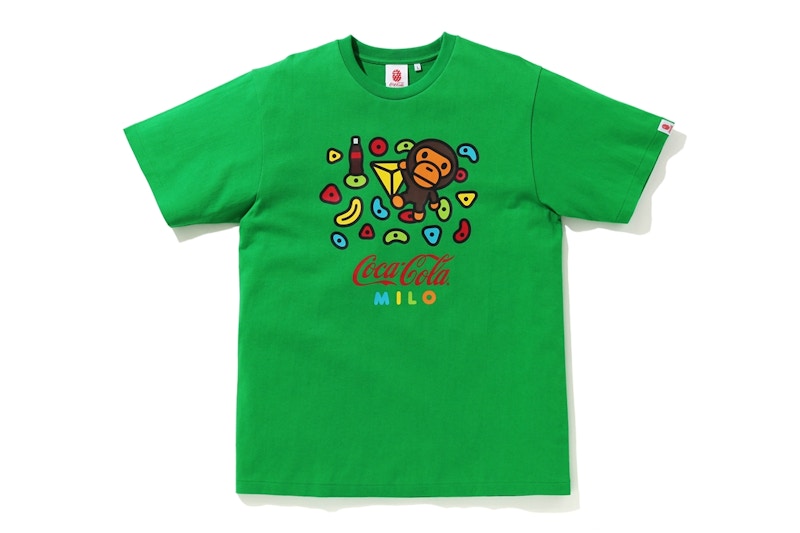 BAPE x Coca Cola Milo Sport Climbing Tee Green
