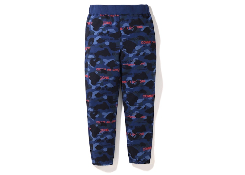 BAPE x Comme des Garcons Osaka Camo Sweatpants Navy