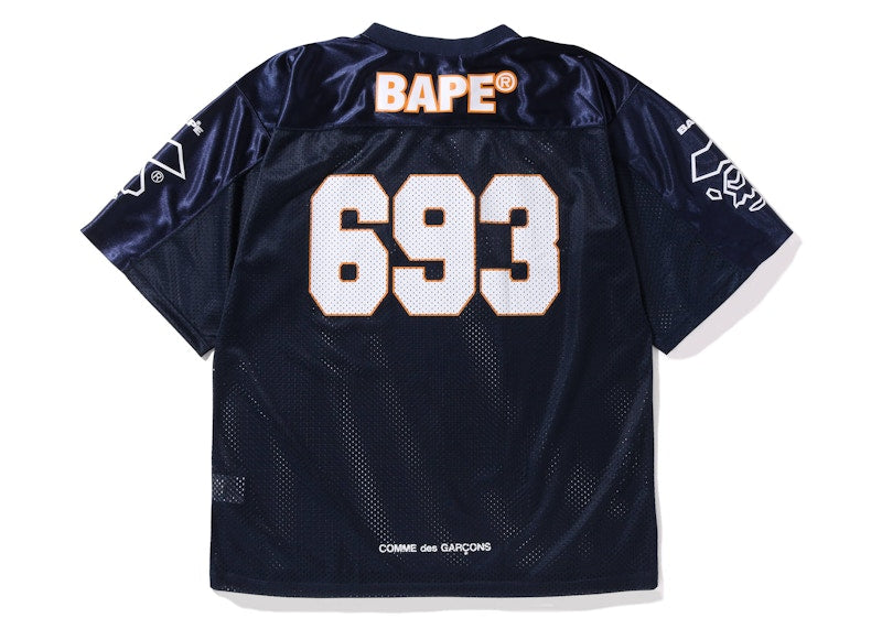 BAPE x Comme des Garcons Osaka Football Jersey Navy
