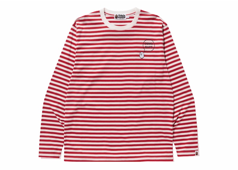 BAPE x DSM Hoop L/S Tee Red