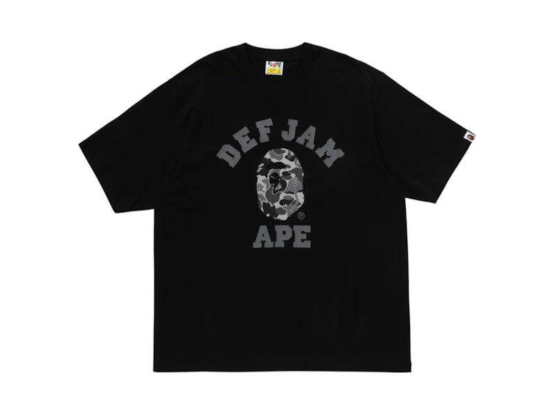 BAPE x Def Jam Camo College Relaxed Fit Tee (FW25) Black