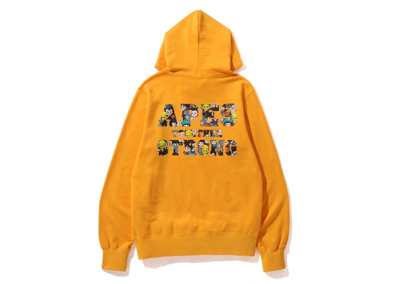 BAPE x Dragon Ball Super Ape Head Japan Exclusive Pullover Hoodie Orange