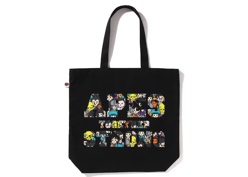 BAPE x Dragon Ball Super Ape Head Japan Exclusive Tote Bag Black