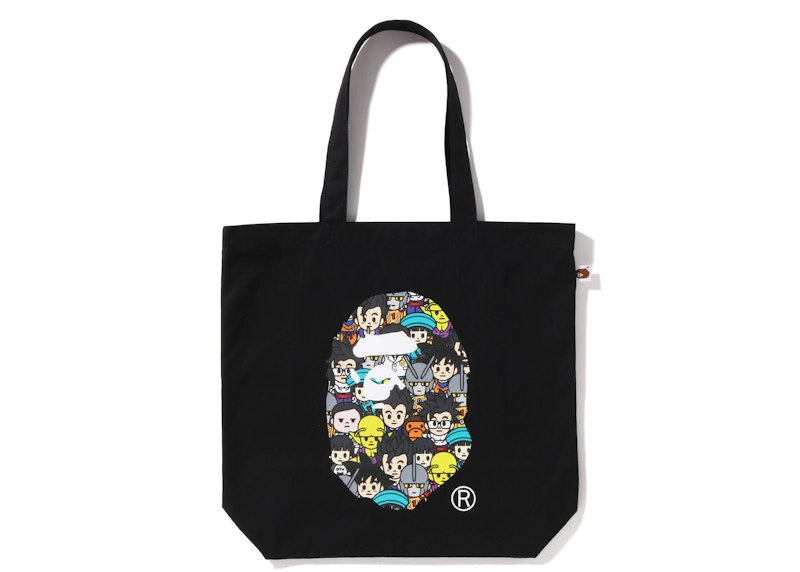 BAPE x Dragon Ball Super Ape Head Japan Exclusive Tote Bag Black