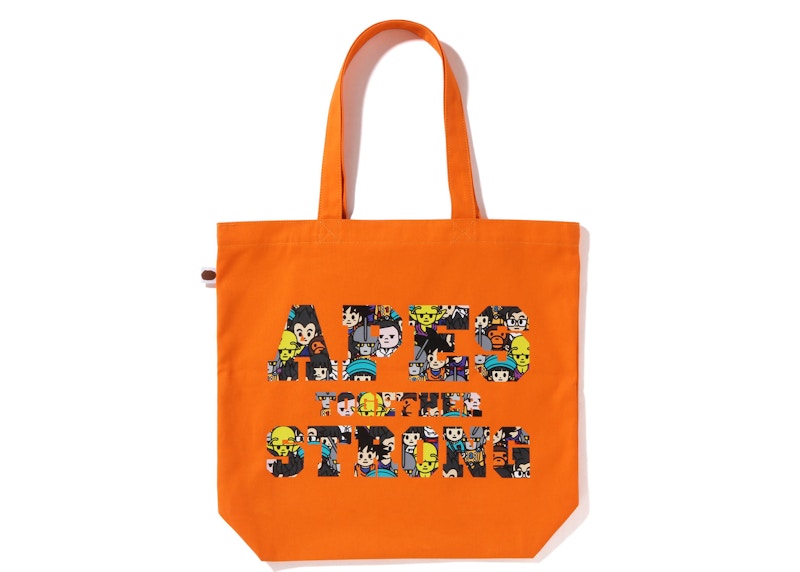 BAPE x Dragon Ball Super Ape Head Japan Exclusive Tote Bag Orange