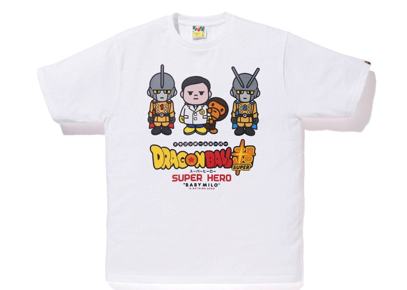 BAPE x Dragon Ball Super Red Ribbon Army Baby Milo Japan Exclusive Tee White