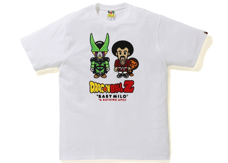 BAPE x Dragon Ball Z Baby Milo Mr Satan & Cell Tee White