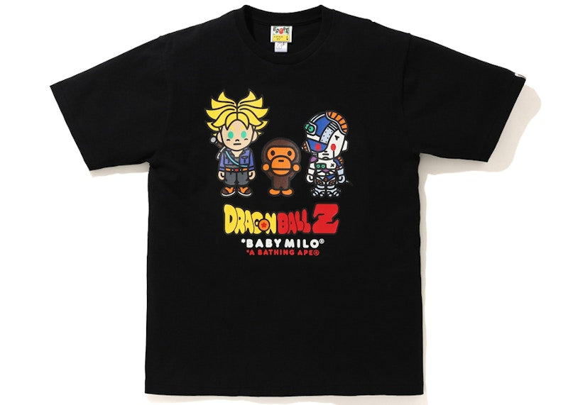 BAPE x Dragon Ball Z Baby Milo Trunks & Mecha Frieza Tee Black