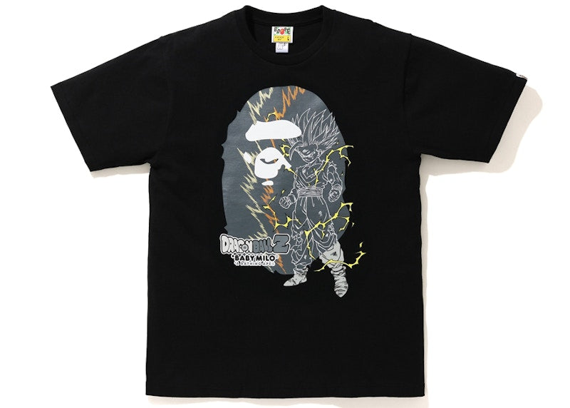 BAPE x Dragon Ball Z Son Gohan Big Ape Head Tee Black