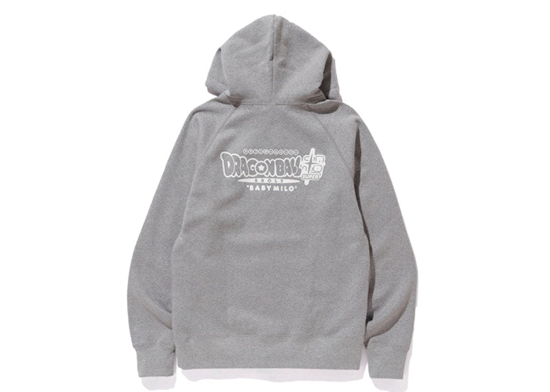 BAPE x Dragonball Super Son Goku & Vegeta Hoodie Grey