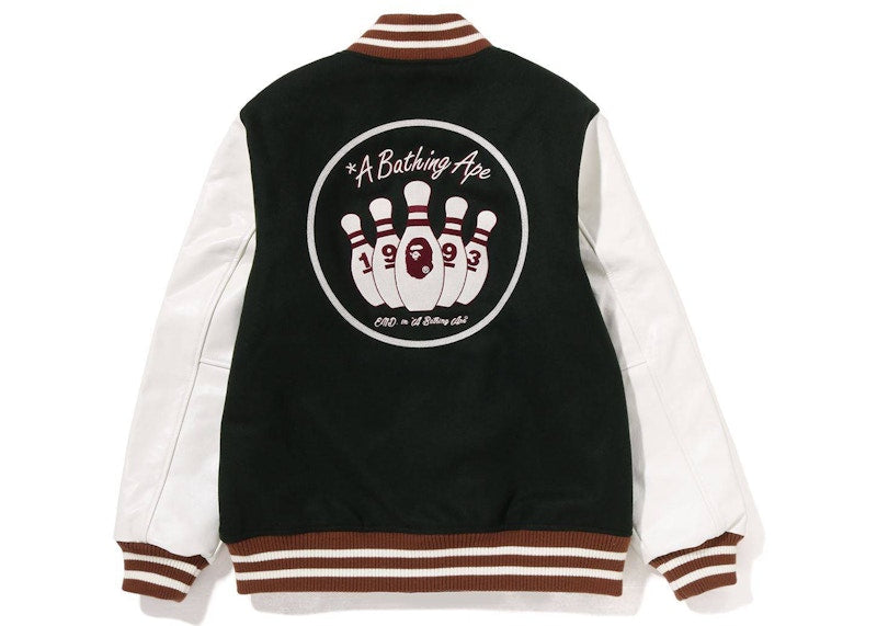 BAPE x END. Varsity Jacket Green