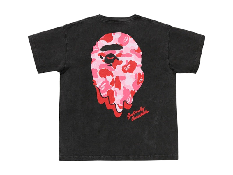 BAPE x Emotionally Unavailable ABC Camo Tee Black