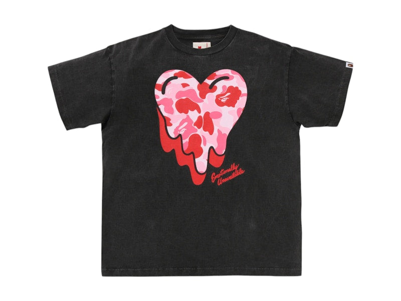 BAPE x Emotionally Unavailable ABC Camo Tee Black