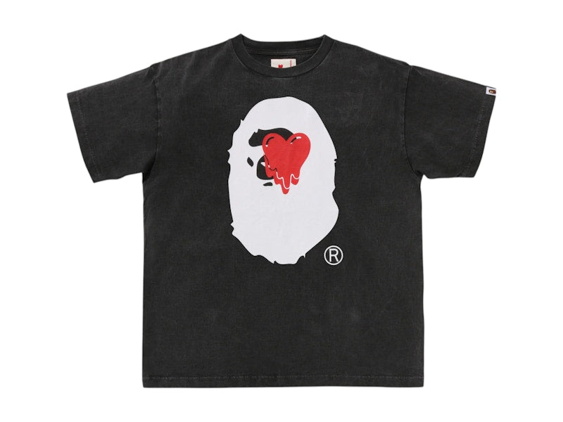 BAPE x Emotionally Unavailable Ape Head Tee Black