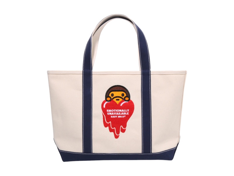 BAPE x Emotionally Unavailable Baby Milo Tote Bag Navy