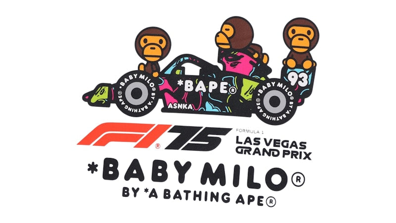 BAPE x F1LVMilo Relaxed Fit Tee White