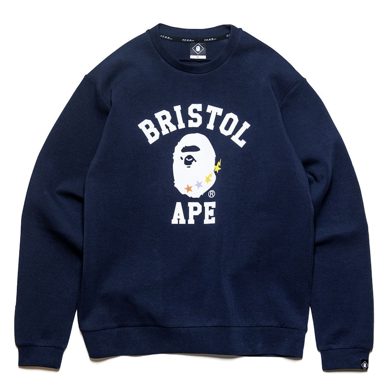 BAPE x F.C.R.B. College Crewneck Navy