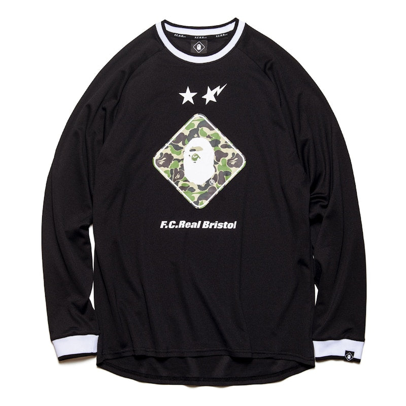 BAPE x F.C.R.B. Emblem L/S Tee Black