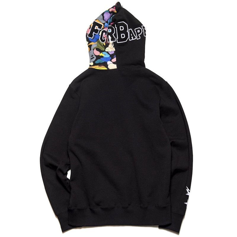 BAPE x F.C.R.B. Shark Full Zip Hoodie Black