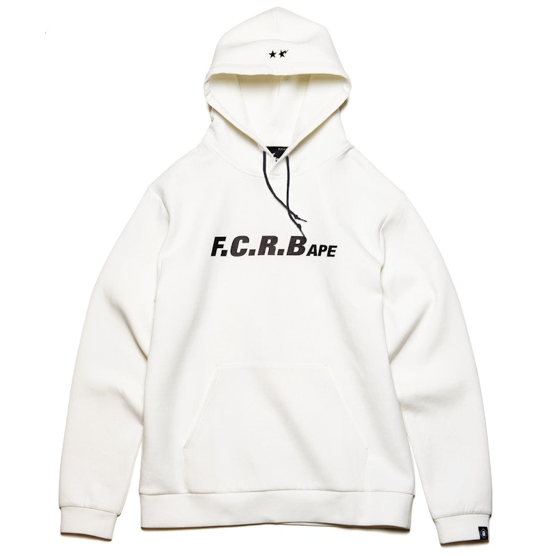BAPE x F.C.R.B. Team Hoodie White