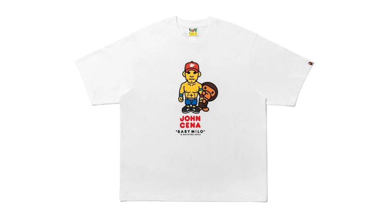 BAPE x Fanatics x WWE John Cena Baby Milo Relaxed Fit Tee White