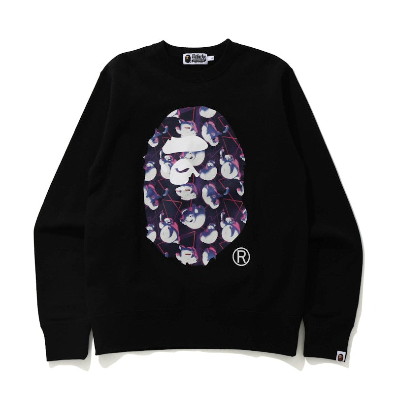 BAPE x Ghostbusters Ape Head Crewneck Black