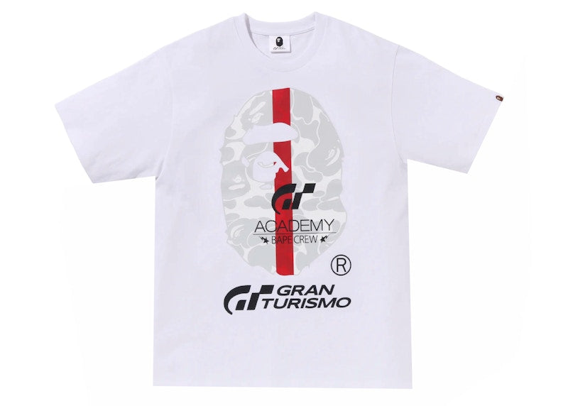 BAPE x Gran Turismo Ape Head #1 Tee White