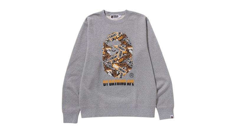 BAPE x Grip Swany By Bathing Ape Crewneck Gray