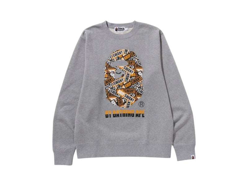 BAPE x Grip Swany By Bathing Ape Crewneck Grey