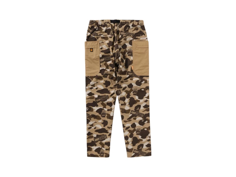 BAPE x Grip Swany GR Camo Fireproof Camp Pants Beige