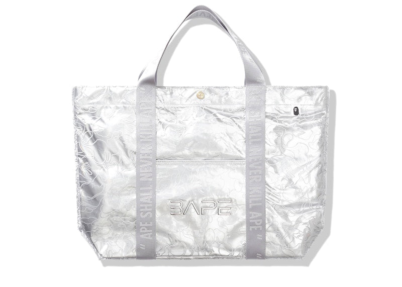 BAPE x Hajime Soratama Tote Bag Silver