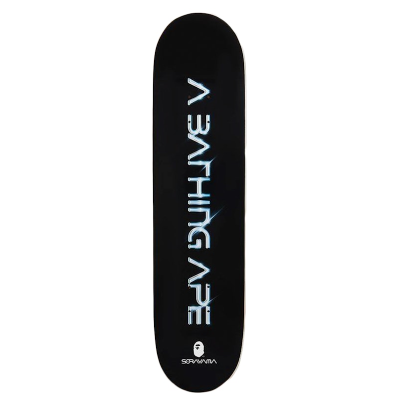 BAPE x Hajime Sorayama Camo Skateboard Deck Gold