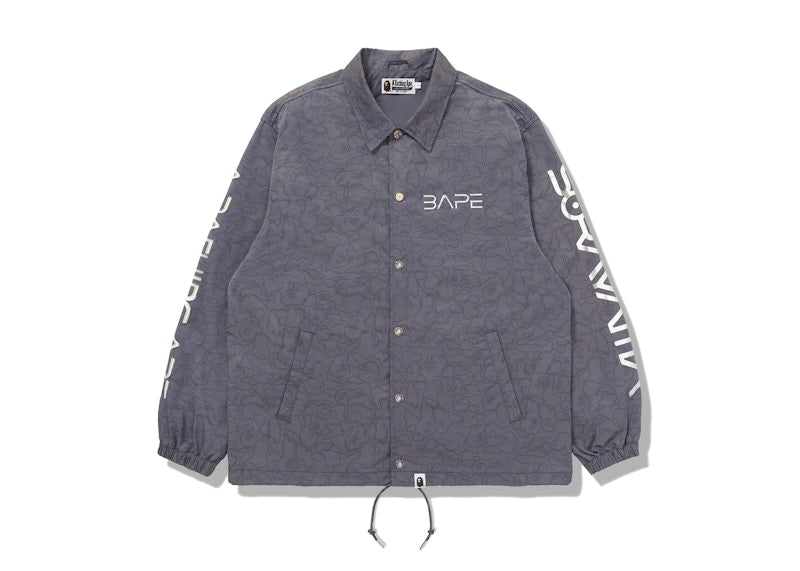 BAPE x Hajime Sorayama Shark Coach Jacket Grey