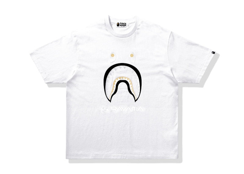 BAPE x Hajime Sorayama Shark Tee White